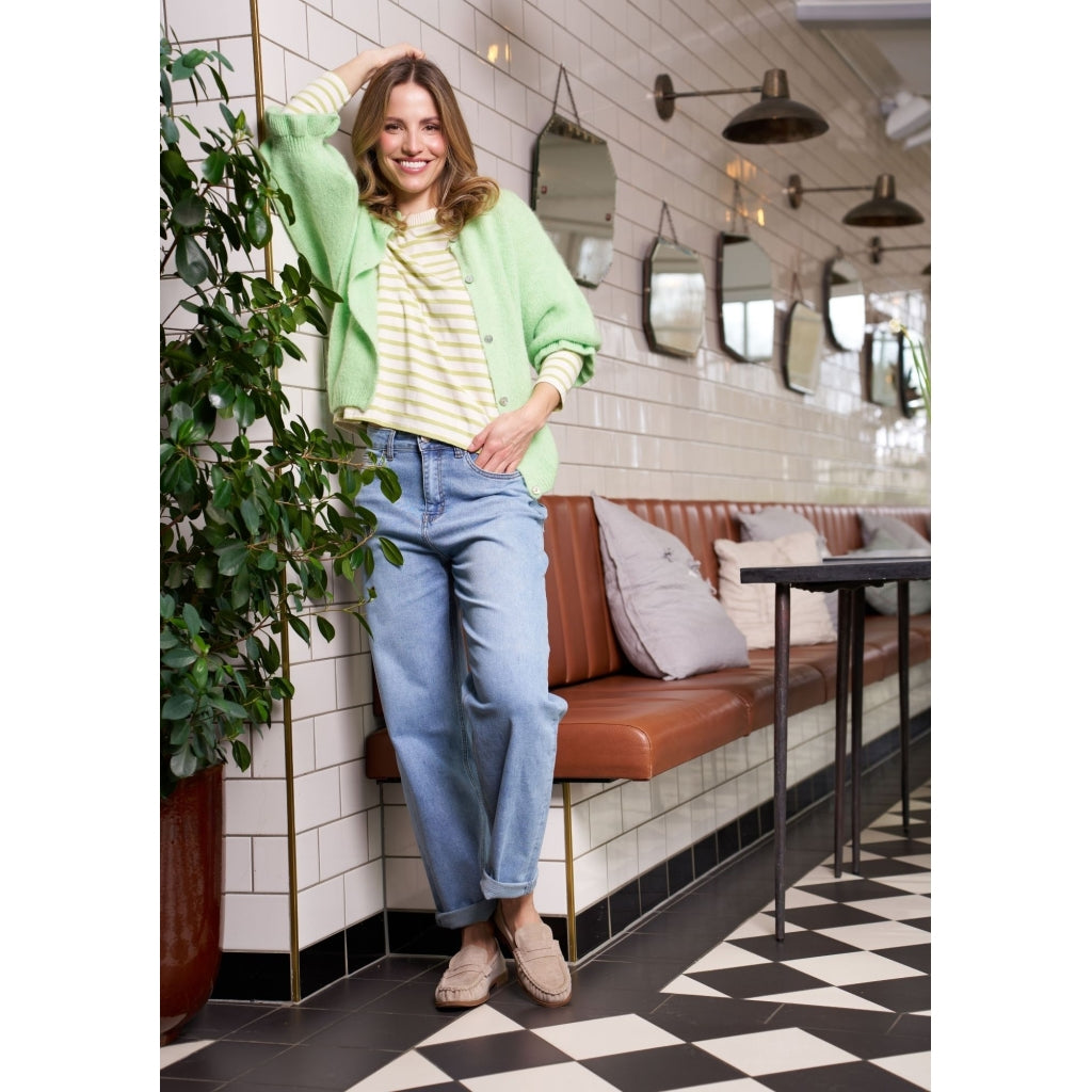 MARTA DU CHATEAU Marta du Chateau dam långärmad T-shirt MdcKara 58709 LS Tee Kiwi