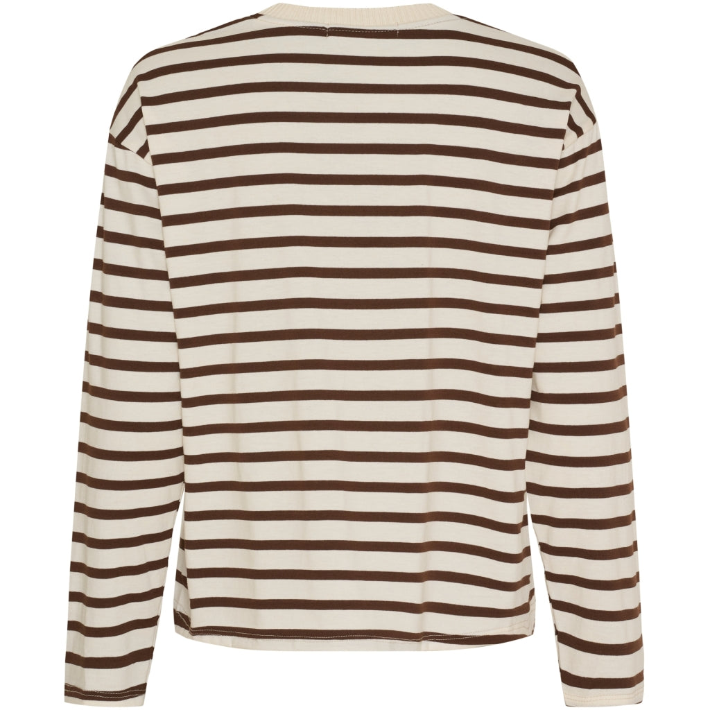 MARTA DU CHATEAU Marta du Chateau dam långärmad T-shirt MdcKara 58709 LS Tee Moro