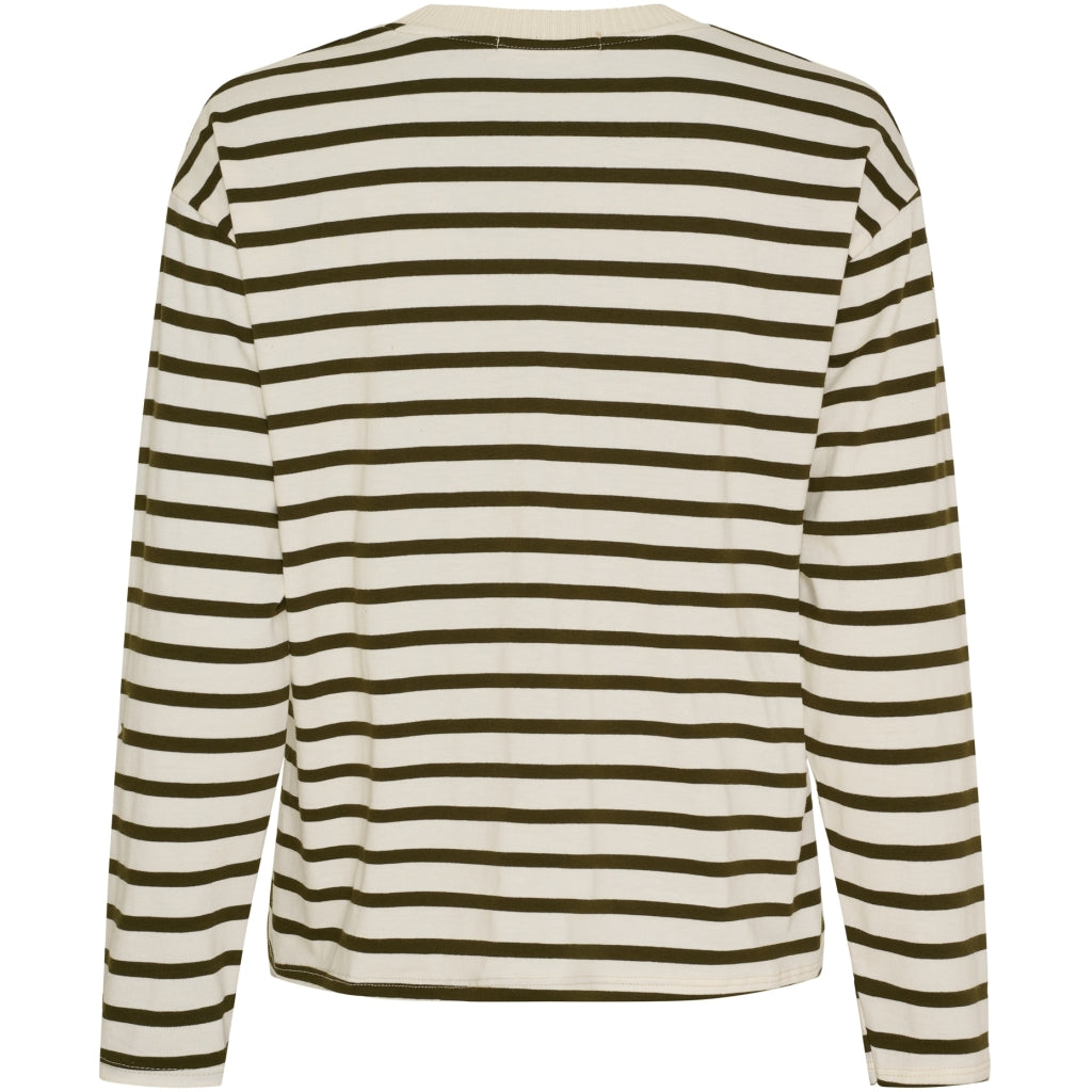 MARTA DU CHATEAU Marta du Chateau dam långärmad T-shirt MdcKara 58709 LS Tee Olive