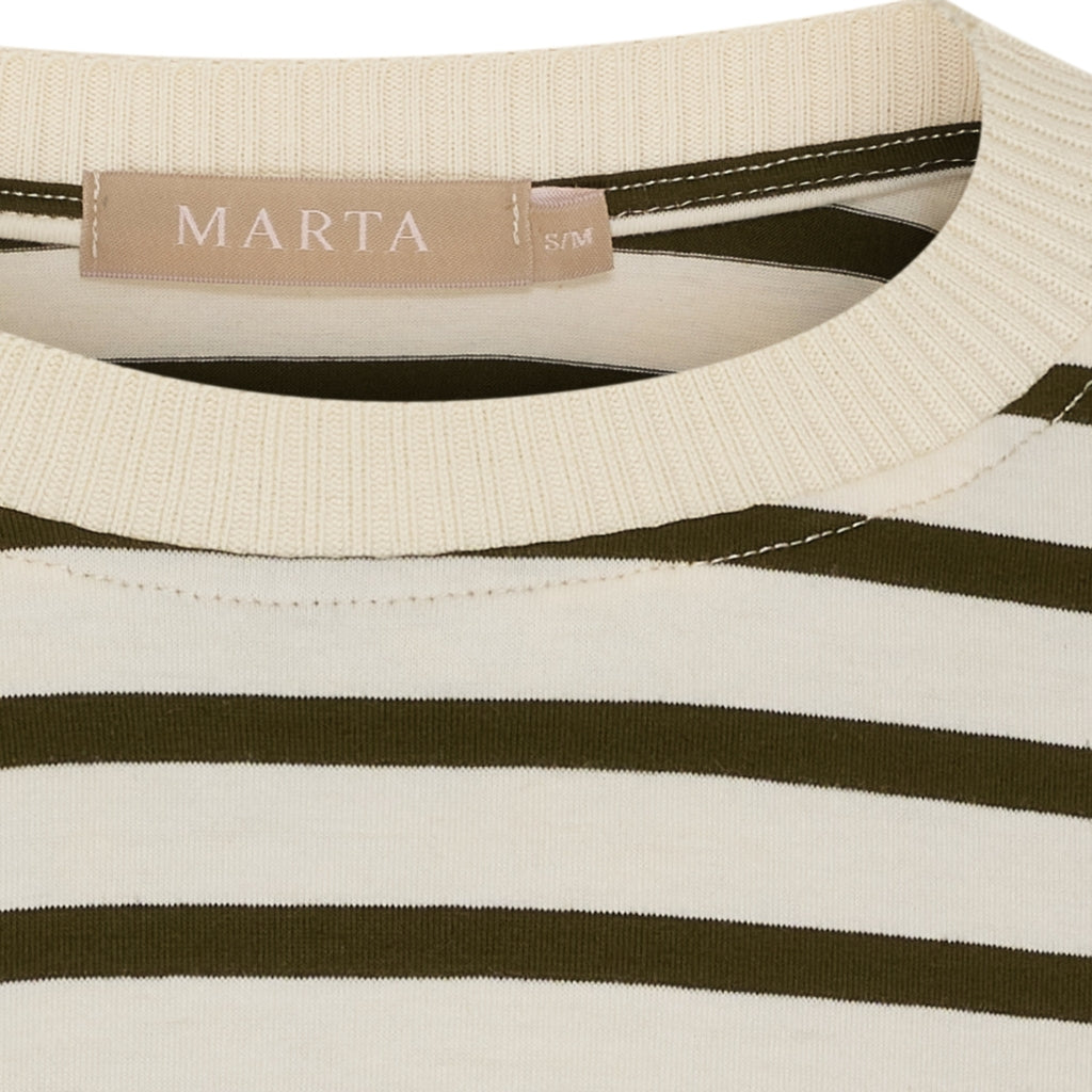 MARTA DU CHATEAU Marta du Chateau dam långärmad T-shirt MdcKara 58709 LS Tee Olive