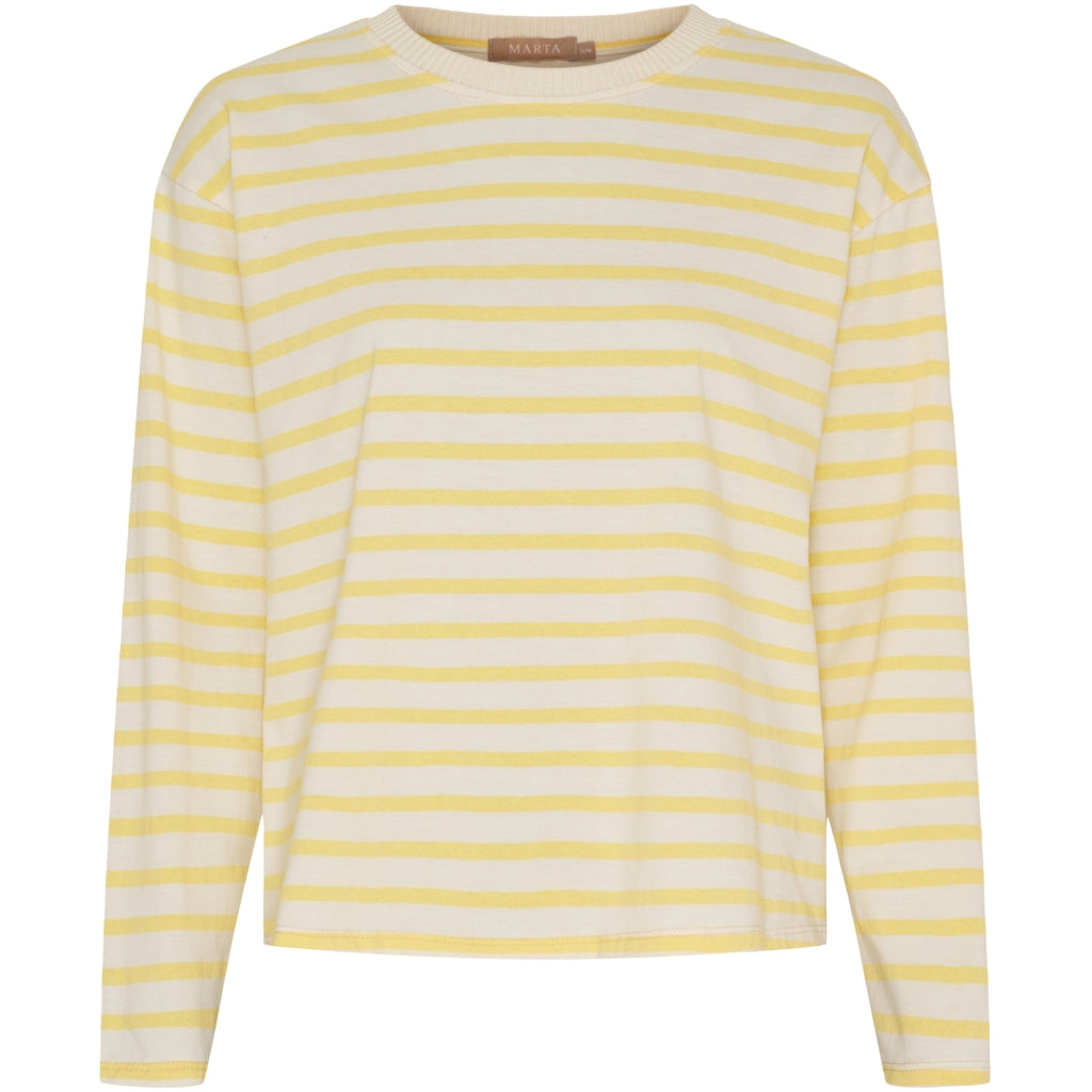 MARTA DU CHATEAU Marta du Chateau dam långärmad T-shirt MdcKara 58709 LS Tee Yellow