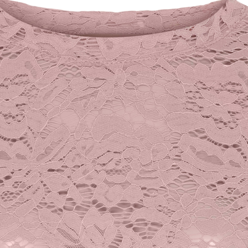 MARTA DU CHATEAU Marta du Chateau dam långärmad spets-t-shirt MdcMilley 7707 LS Tee Rose
