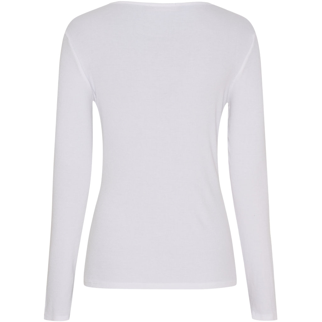 MARTA DU CHATEAU Marta du Chateau dam långärmad t-shirt MdcAster 4906 LS Tee Optical White