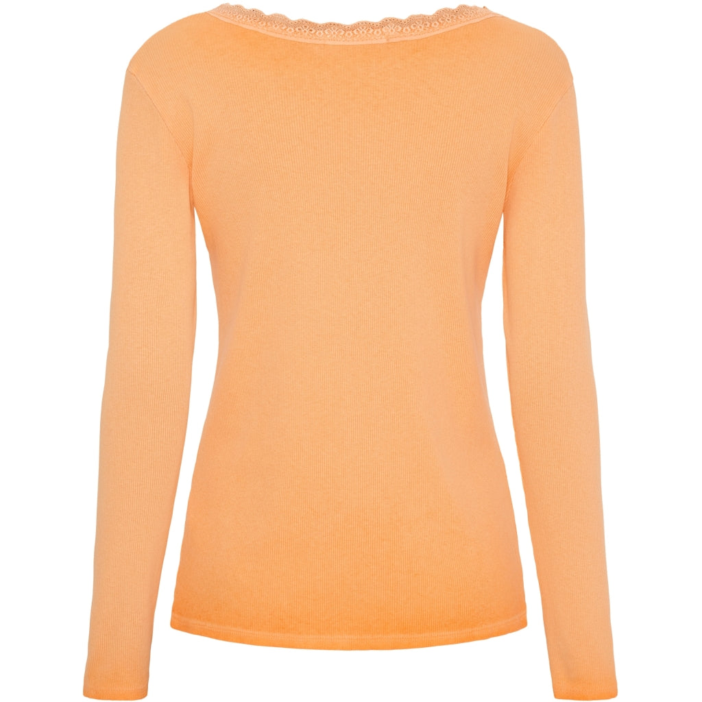 MARTA DU CHATEAU Marta du Chateau dam långärmad t-shirt MdcBelinda 24160 LS Tee Arancio