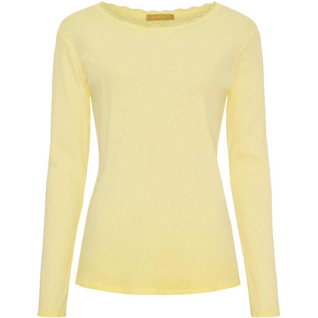 MARTA DU CHATEAU Marta du Chateau dam långärmad t-shirt MdcBelinda 24160 LS Tee Yellow