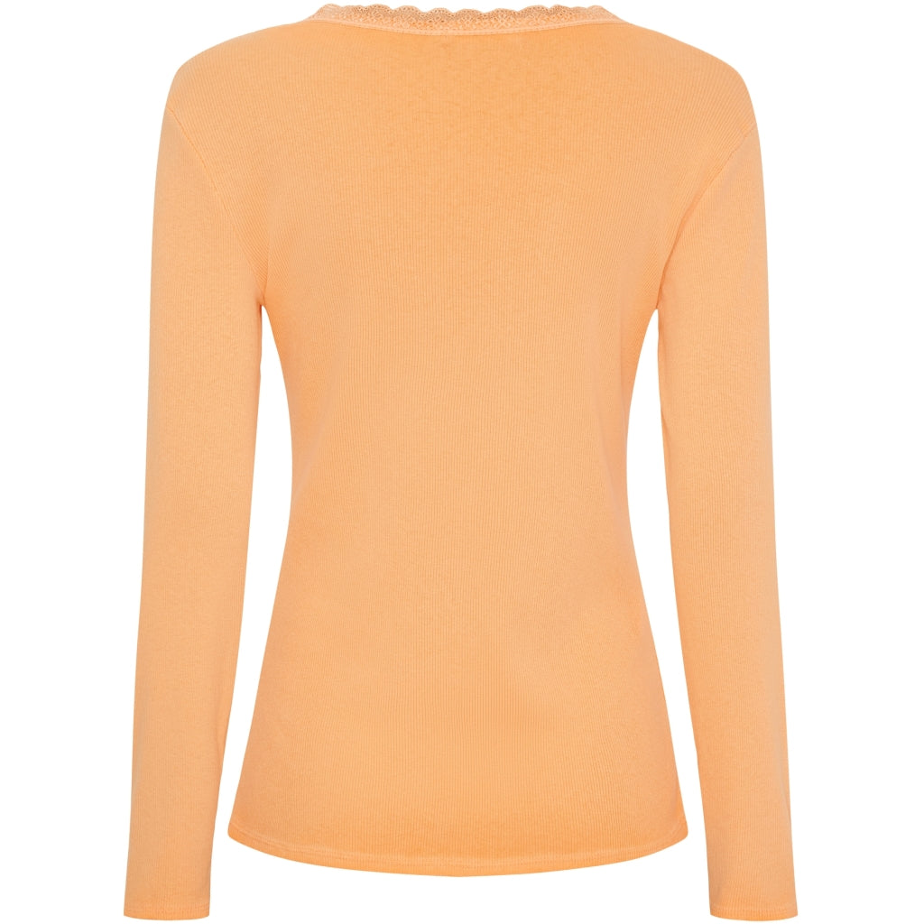 MARTA DU CHATEAU Marta du Chateau dam långärmad t-shirt MdcCalista 2500 LS Tee Arancio
