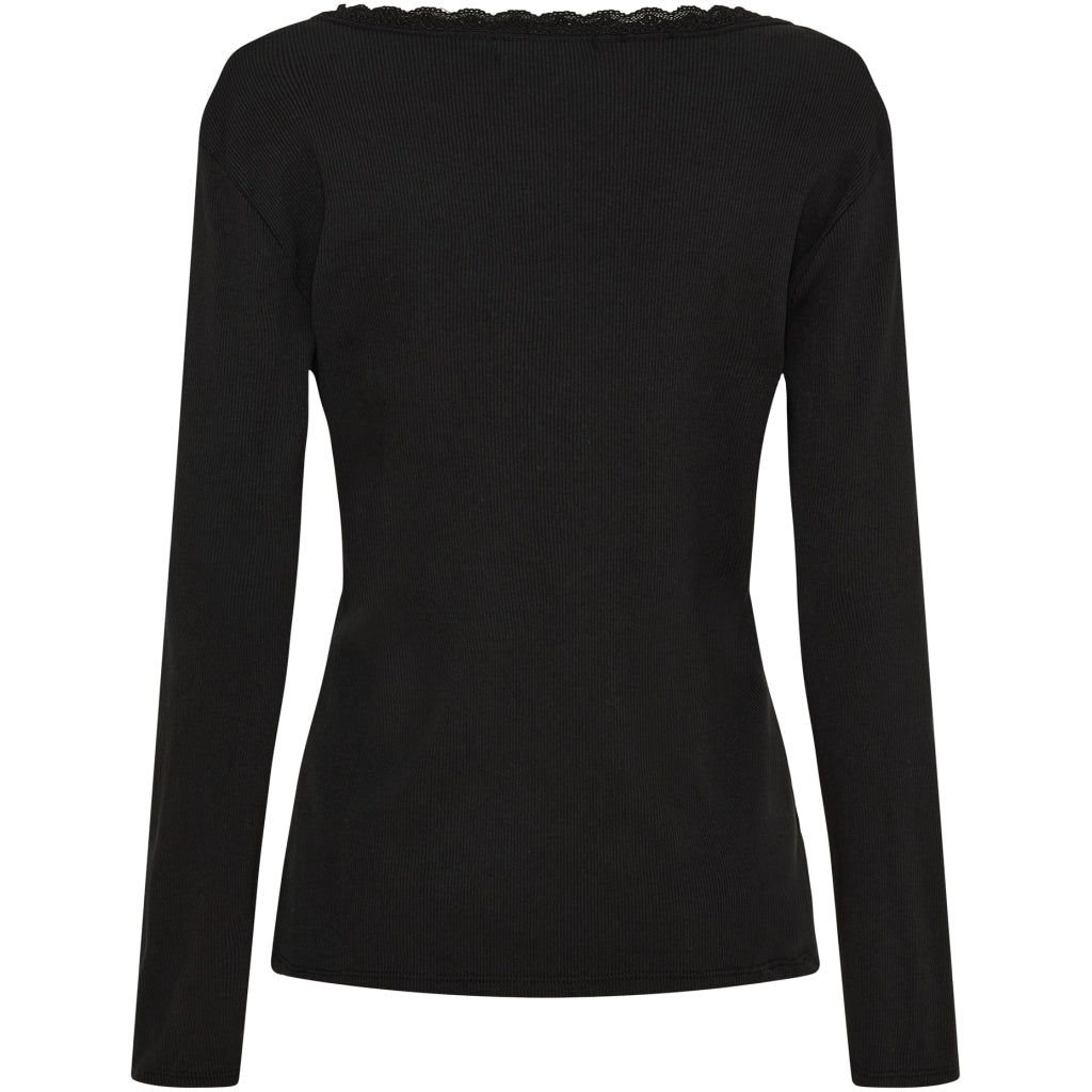 MARTA DU CHATEAU Marta du Chateau dam långärmad t-shirt MdcCalista 2500 LS Tee Black