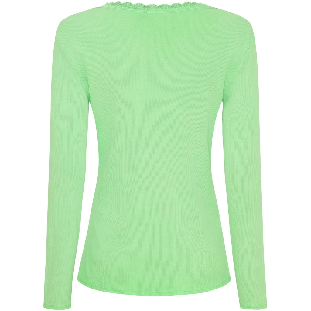 MARTA DU CHATEAU Marta du Chateau dam långärmad t-shirt MdcCalista 2500 LS Tee Green Neo