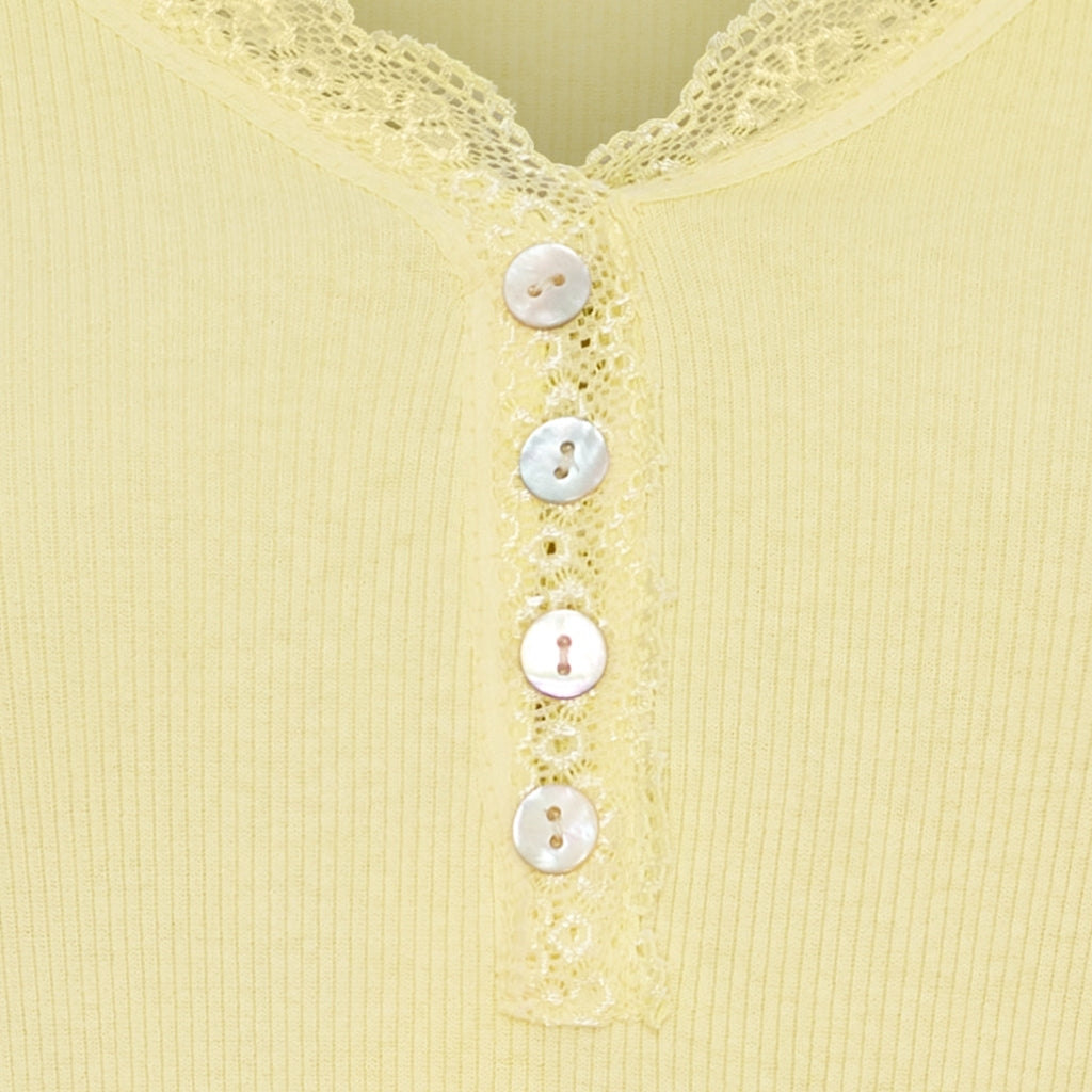 MARTA DU CHATEAU Marta du Chateau dam långärmad t-shirt MdcCalista 2500 LS Tee Yellow