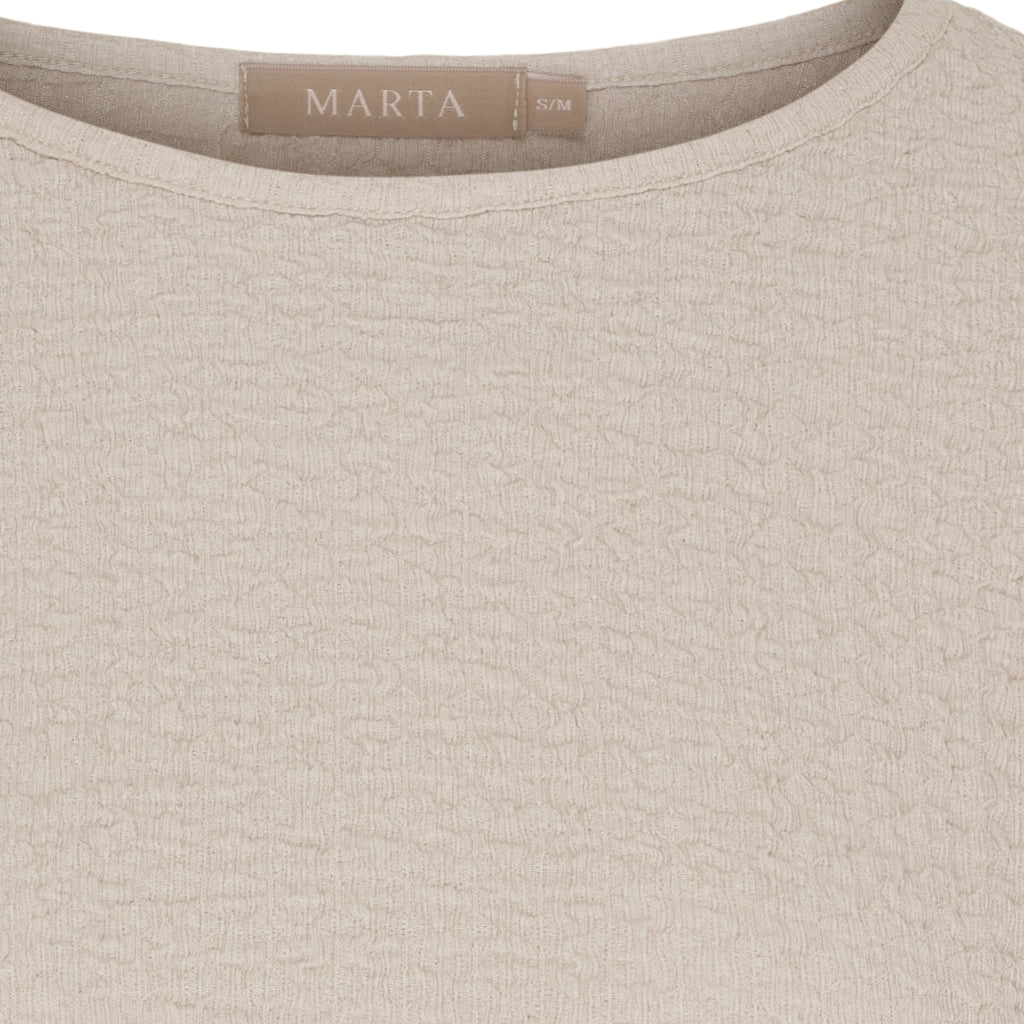 MARTA DU CHATEAU Marta du Chateau dam långärmad t-shirt MdcVionne 38915M Robyn LS Tee Beige418
