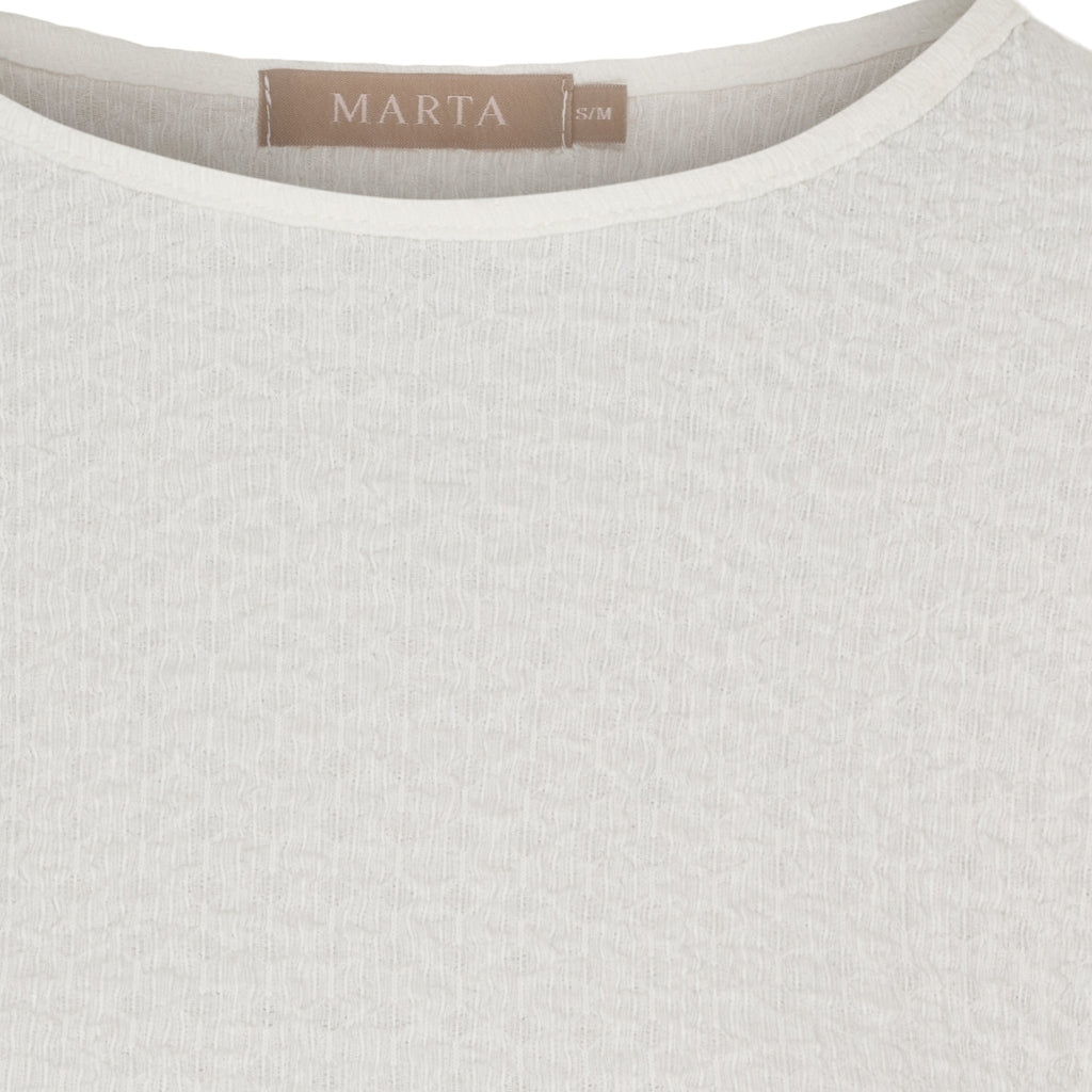 MARTA DU CHATEAU Marta du Chateau dam långärmad t-shirt MdcVionne 38915M Robyn LS Tee Panna28