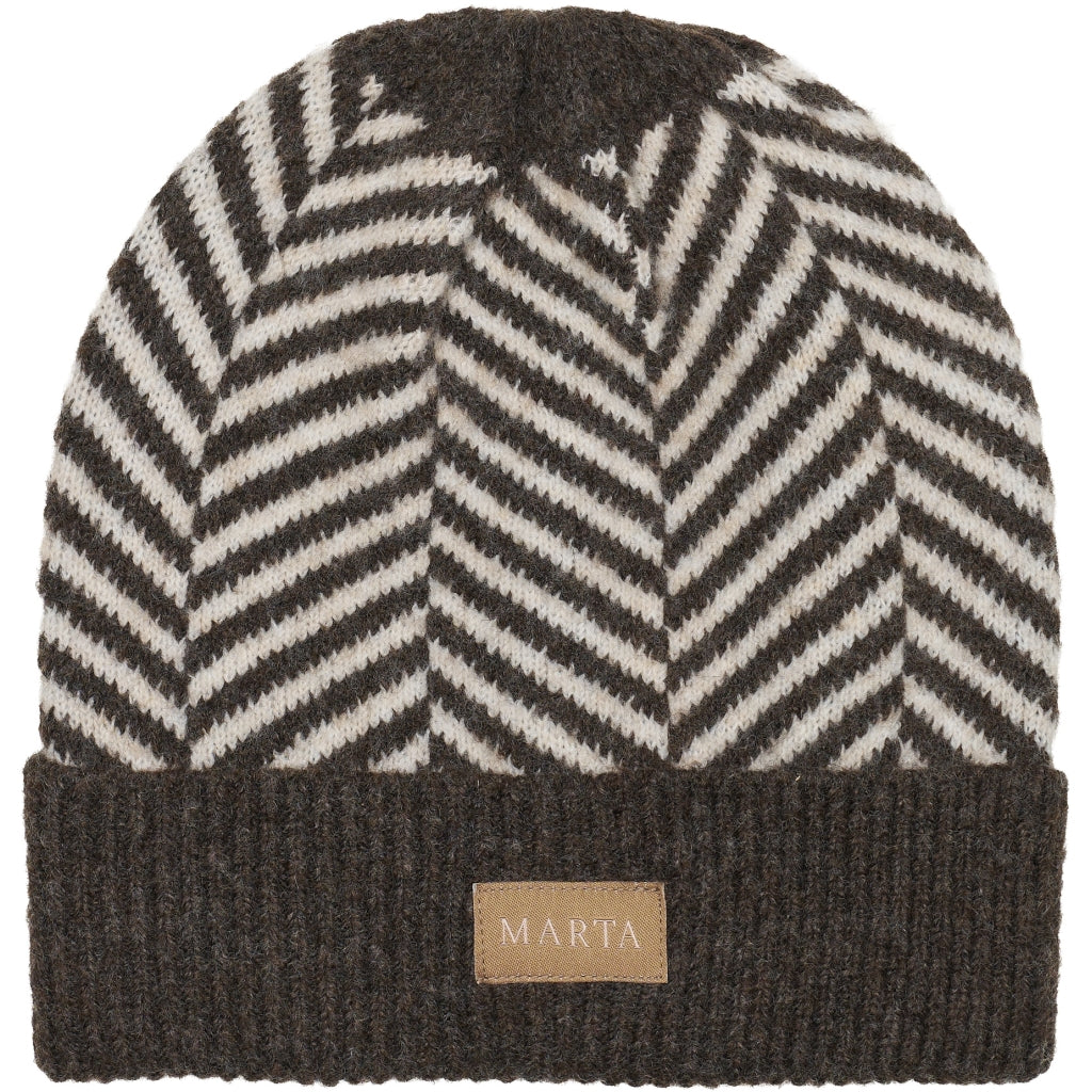 MARTA DU CHATEAU Marta du Chateau dam mössa MdcPolly T1207 Hats Brown/beige