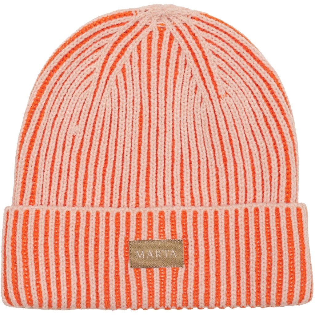 MARTA DU CHATEAU Marta du Chateau dam mössa MdcVeronica T1271 Hats Rose/Orange