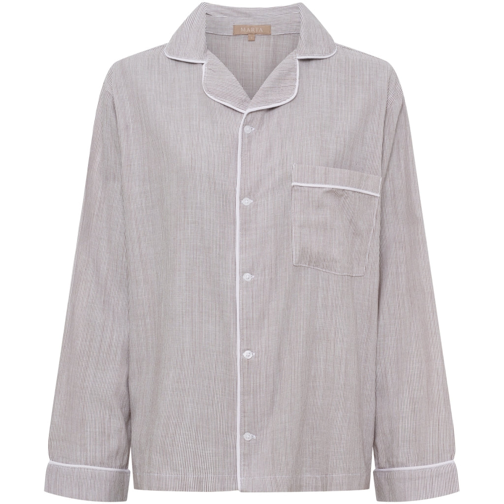 MARTA DU CHATEAU Marta du Chateau dam pyjamas skjorta MdcPil MN140125-003 Shirt Light Brown