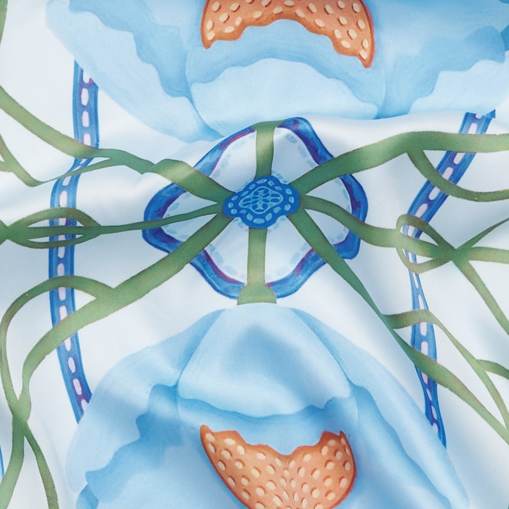 MARTA DU CHATEAU Marta du Chateau dam scarf MdcFinja BA-Scarf Scarf Blue3540