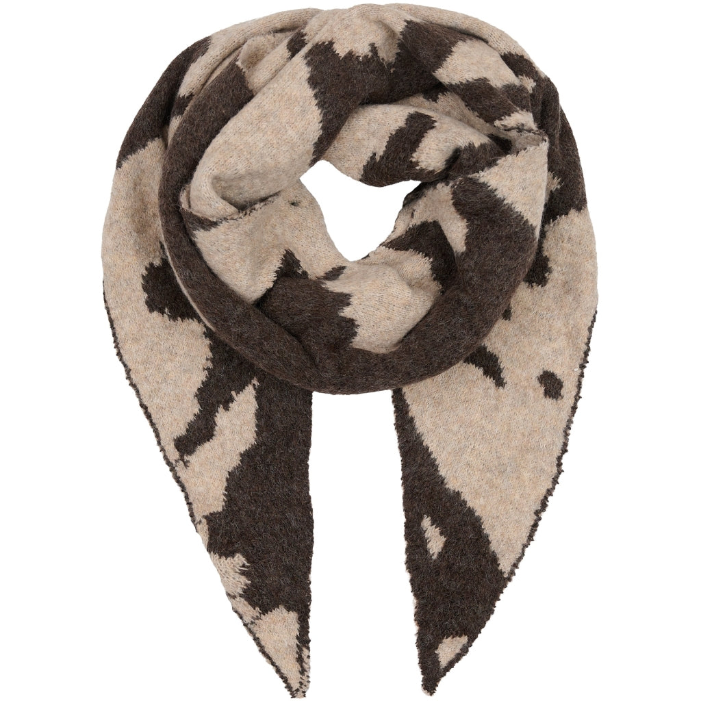 MARTA DU CHATEAU Marta du Chateau dam scarf MdcFreesia BA-2802 Scarf Taupe