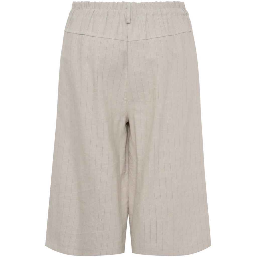 MARTA DU CHATEAU Marta du Chateau dam shorts MdcAdrielle 8053 Pant Beige Stripe