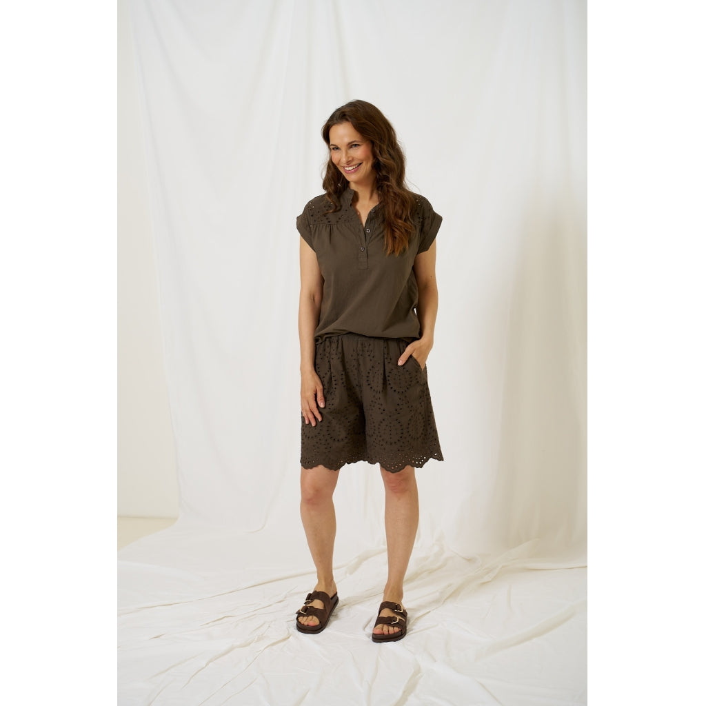MARTA DU CHATEAU Marta du Chateau dam shorts MdcLiselotte 8377 Shorts Moro