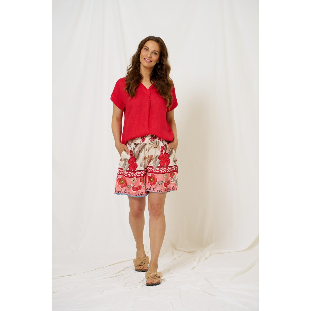 MARTA DU CHATEAU Marta du Chateau dam shorts MdcTora 266194 Shorts Red