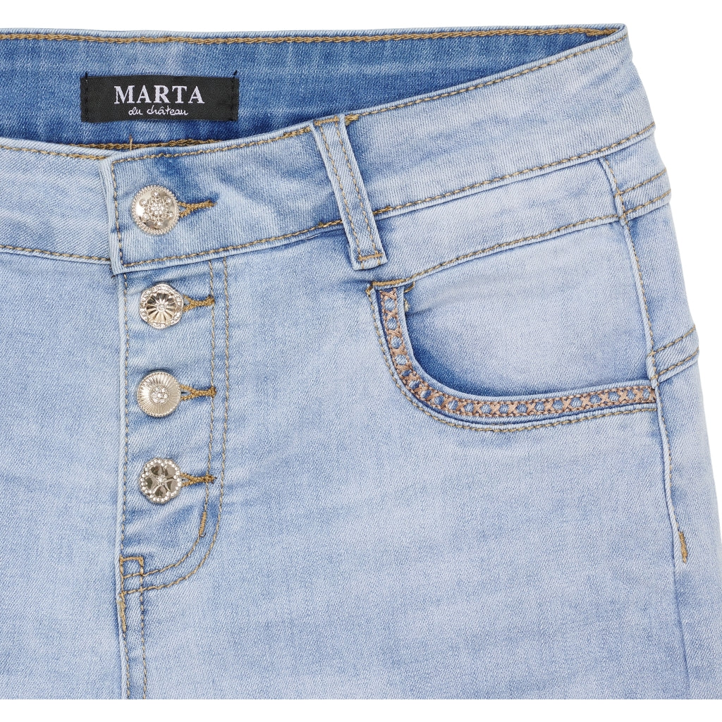 MARTA DU CHATEAU Marta du Chateau dam shorts MdcTove MDC209-26105 Shorts Denim
