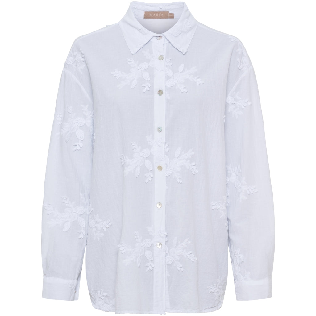 MARTA DU CHATEAU Marta du Chateau dam skjorta MdcBlair 28519 Shirt White