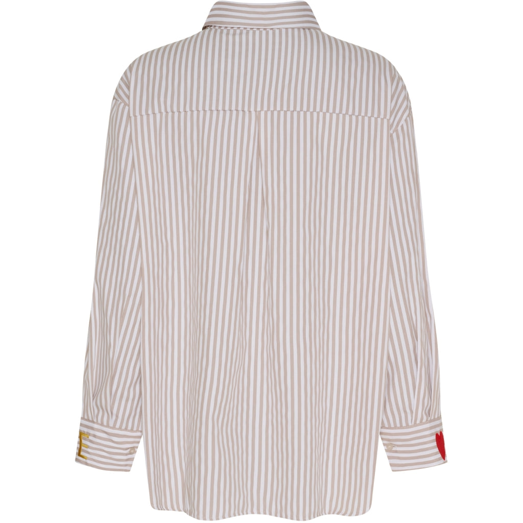 MARTA DU CHATEAU Marta du Chateau dam skjorta MdcBrith 2625/1 Shirt Beige