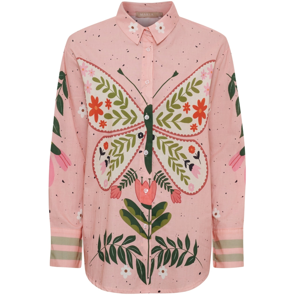 MARTA DU CHATEAU Marta du Chateau dam skjorta MdcBryna 18743M Shirt Pink