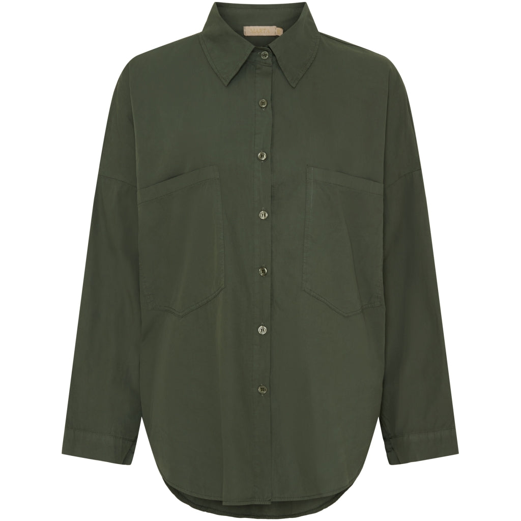 MARTA DU CHATEAU Marta du Chateau dam skjorta MdcCecile 85530 Shirt Military3089