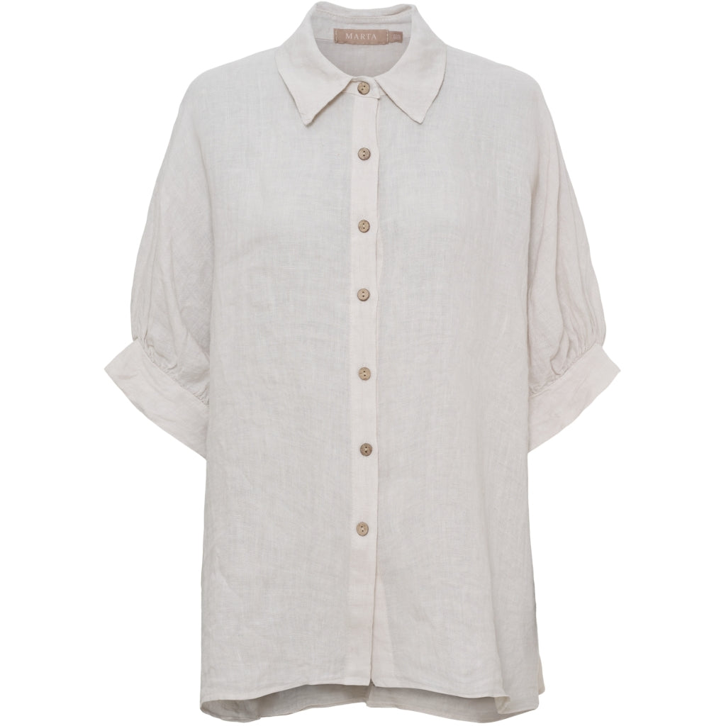 MARTA DU CHATEAU Marta du Chateau dam skjorta MdcCirelle 86250 Shirt Sabbia