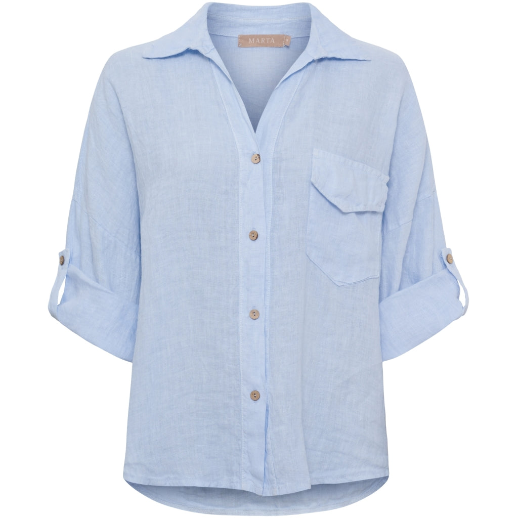 MARTA DU CHATEAU Marta du Chateau dam skjorta MdcDaira 266152 Shirt Cielo