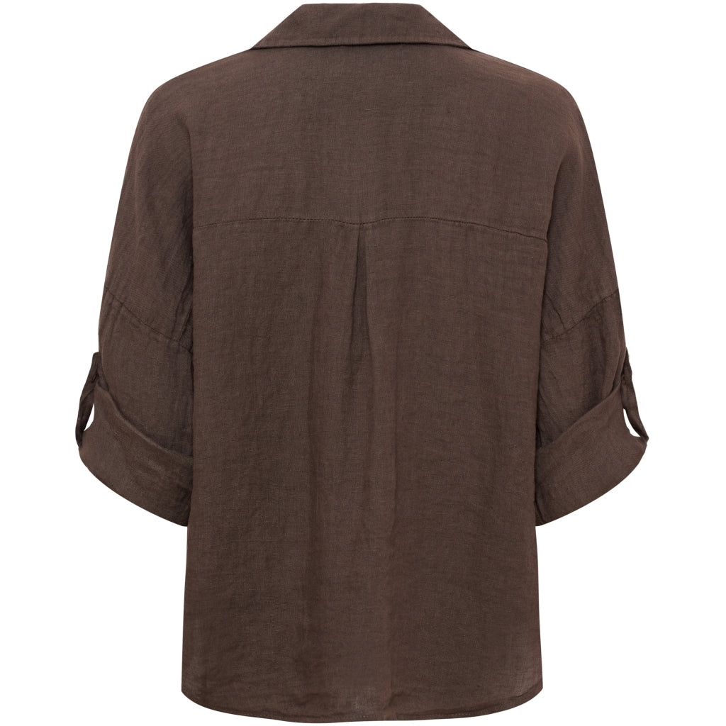 MARTA DU CHATEAU Marta du Chateau dam skjorta MdcDaira 266152 Shirt Mocha93913