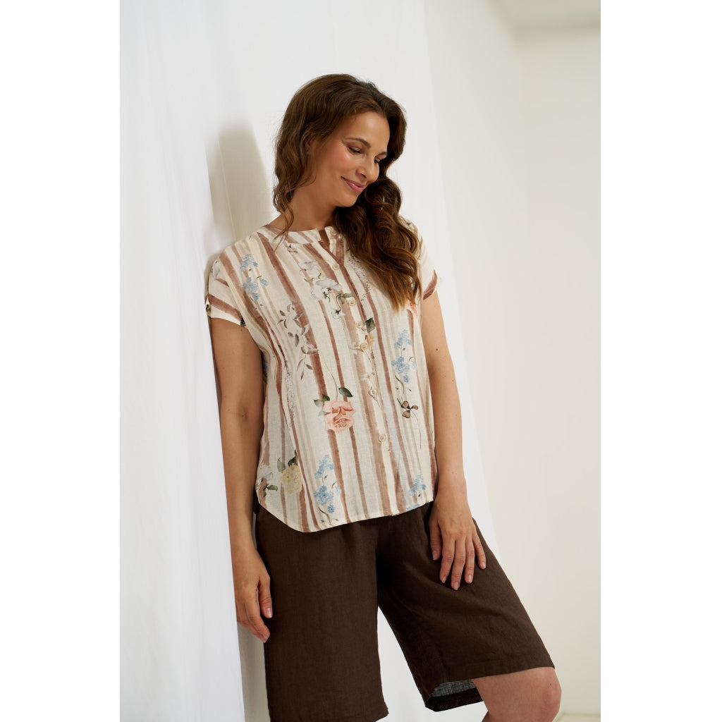 MARTA DU CHATEAU Marta du Chateau dam skjorta MdcJessalyn 8347 Shirt Moro1779ppb