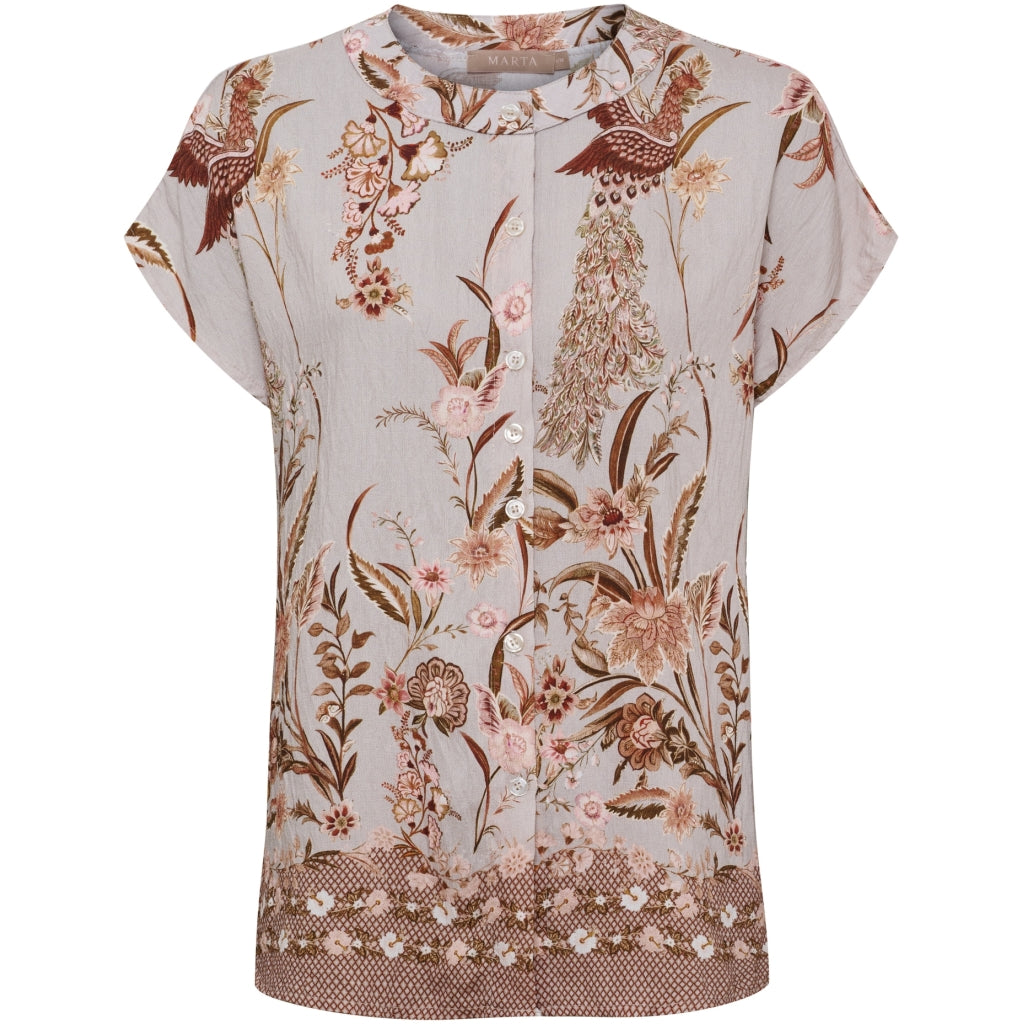 MARTA DU CHATEAU Marta du Chateau dam skjorta MdcJessalyn 8550 Shirt Grey3142tps