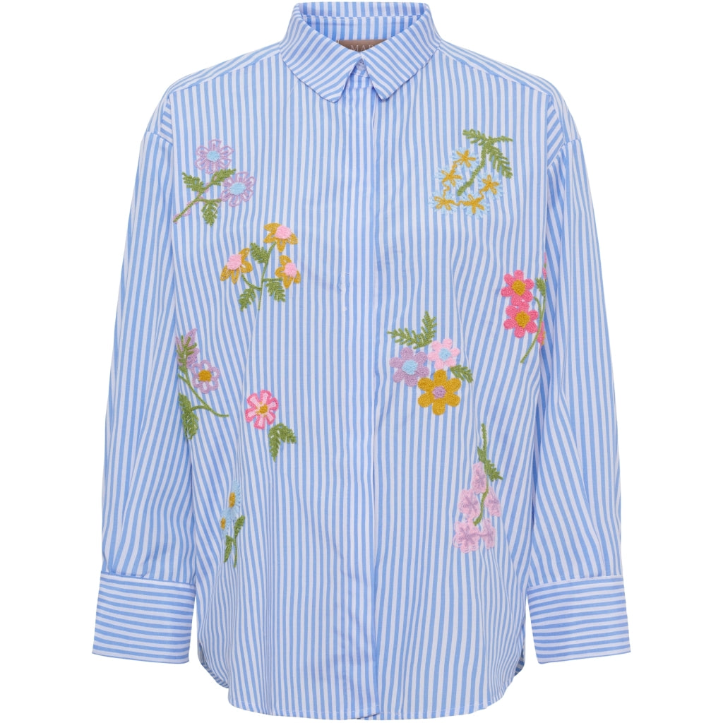 MARTA DU CHATEAU Marta du Chateau dam skjorta MdcJudika 269113 Shirt Blue Stripe
