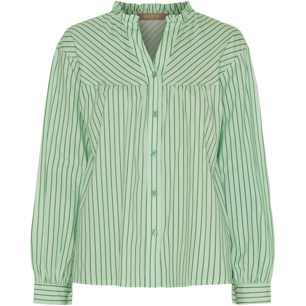 MARTA DU CHATEAU Marta du Chateau dam skjorta MdcKalina 7881 Shirt Verde5888tpg