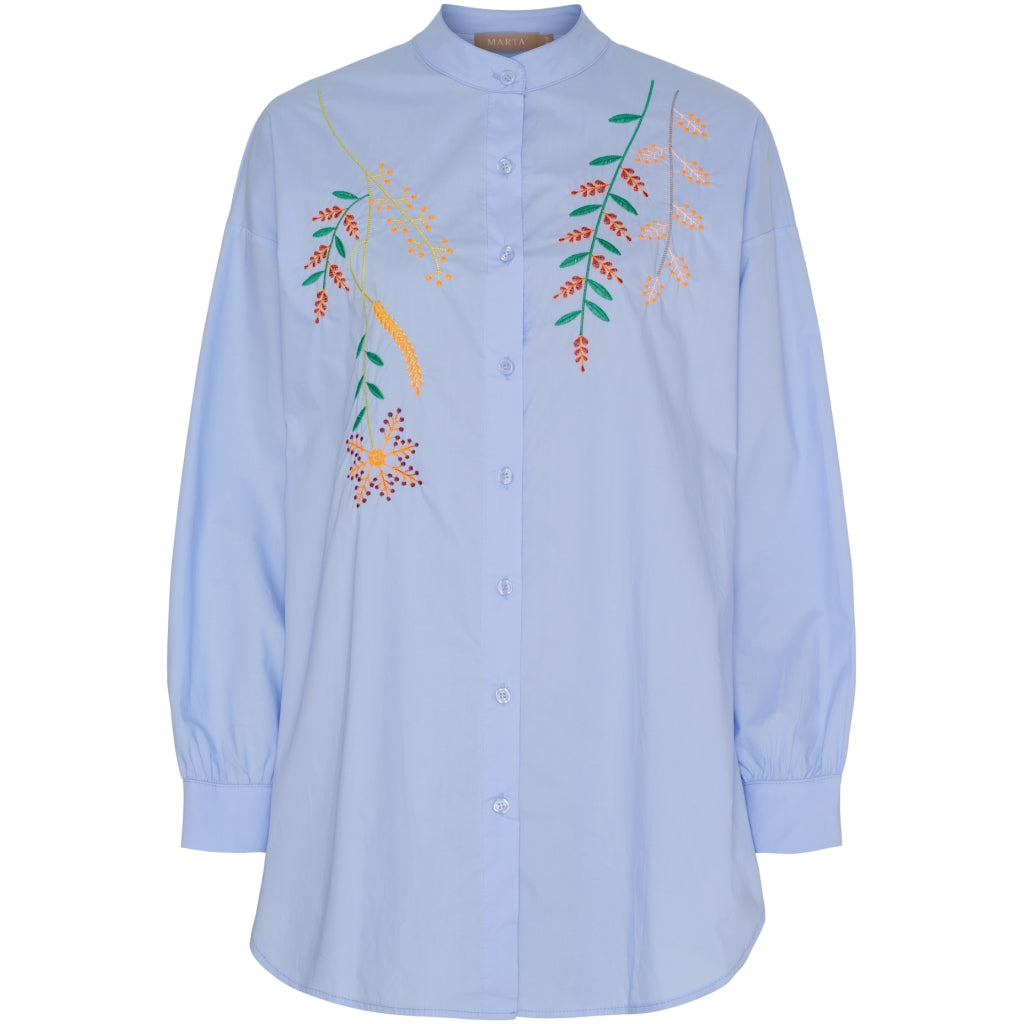 MARTA DU CHATEAU Marta du Chateau dam skjorta MdcKamma 268192 Shirt Celeste