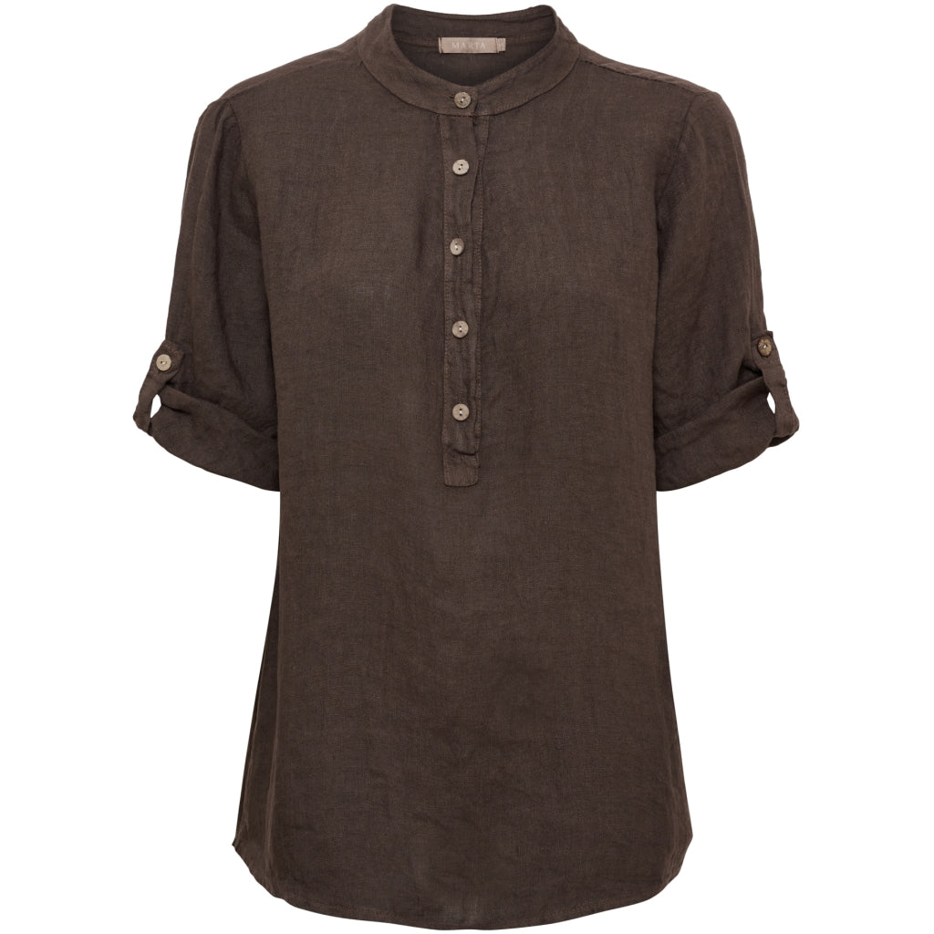 MARTA DU CHATEAU Marta du Chateau dam skjorta MdcLarisa 268434 Shirt Mocca