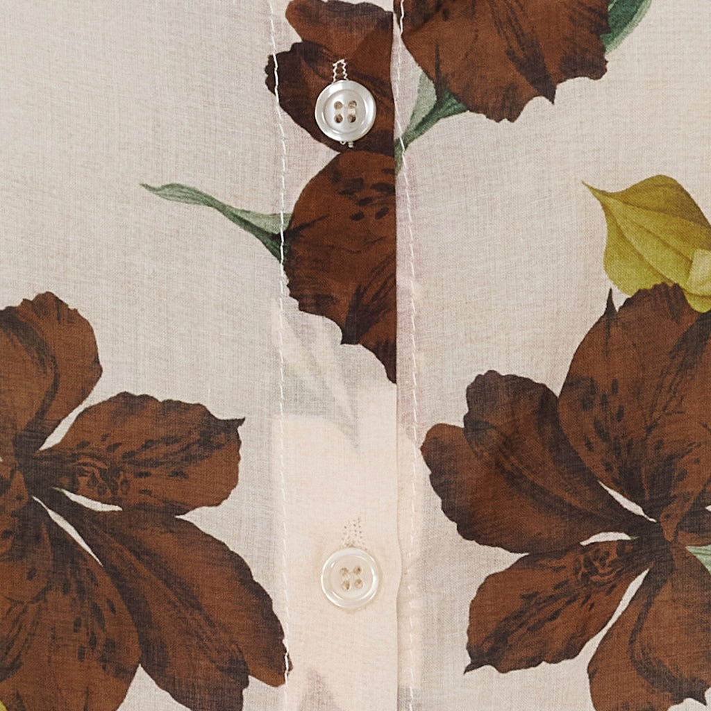 MARTA DU CHATEAU Marta du Chateau dam skjorta MdcLotus 258920 Shirt Beige Flower