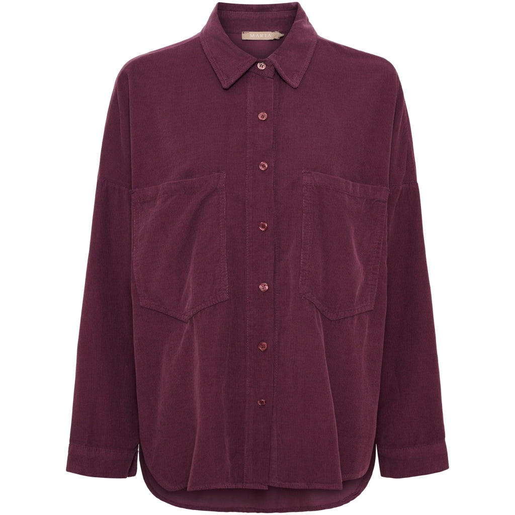 MARTA DU CHATEAU Marta du Chateau dam skjorta MdcMaelys 258037V Shirt Bourgogne78003