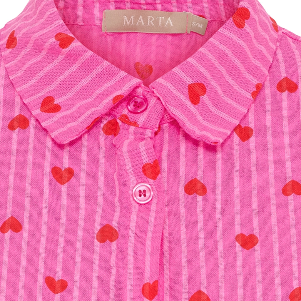 MARTA DU CHATEAU Marta du Chateau dam skjorta MdcMenika 7340 Shirt Fuxia
