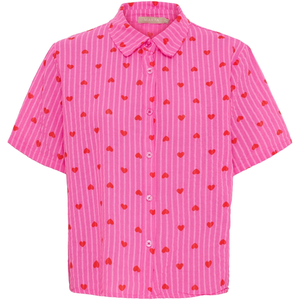 MARTA DU CHATEAU Marta du Chateau dam skjorta MdcMenika 7340 Shirt Fuxia