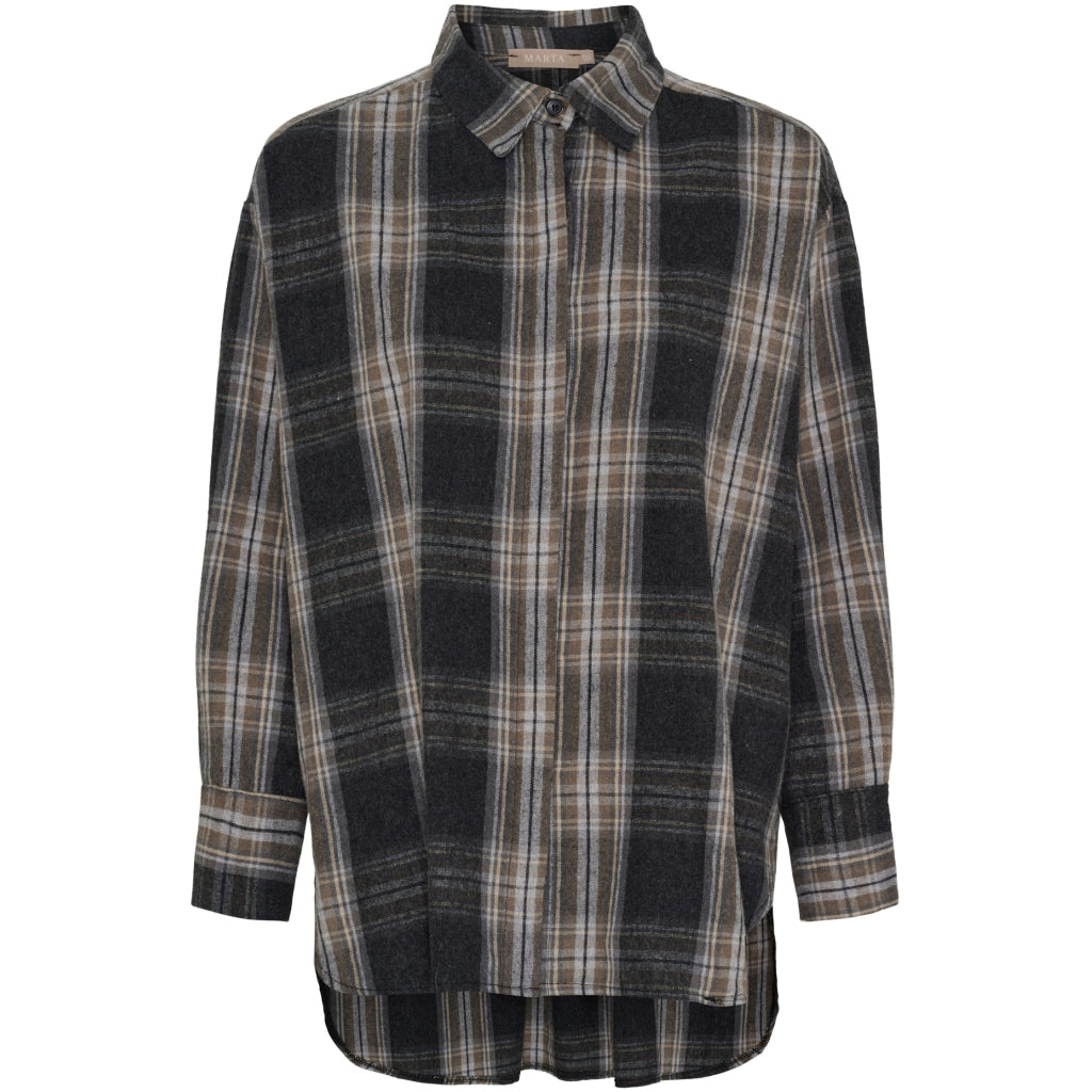 MARTA DU CHATEAU Marta du Chateau dam skjorta MdcOrlanda 7497 Shirt Grey79231