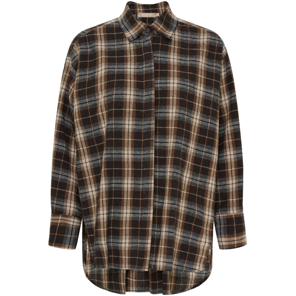MARTA DU CHATEAU Marta du Chateau dam skjorta MdcOrlanda 7497 Shirt Moro