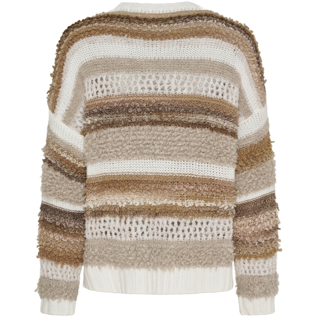 MARTA DU CHATEAU Marta du Chateau dam sticka MdcDelilah 25430 Knit Bianco/Cammello