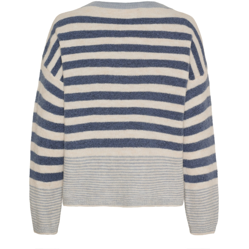 MARTA DU CHATEAU Marta du Chateau dam sticka MdcElara 35671 Knit Cielo/Jeans/Burro