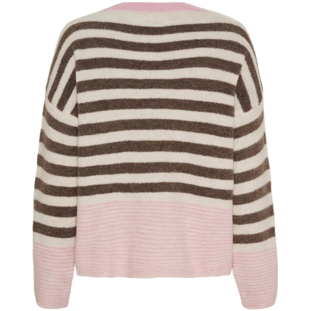 MARTA DU CHATEAU Marta du Chateau dam sticka MdcElara 35671 Knit Fango/Burro/Rosa268