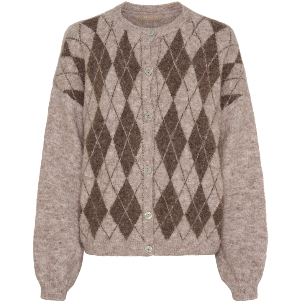 MARTA DU CHATEAU Marta du Chateau dam sticka MdcFaith 8225 Knit Fango