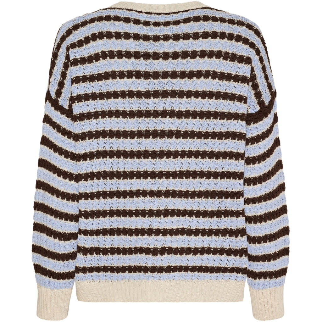 MARTA DU CHATEAU Marta du Chateau dam sticka MdcNivelle KNA110M Knit Moro/Celeste