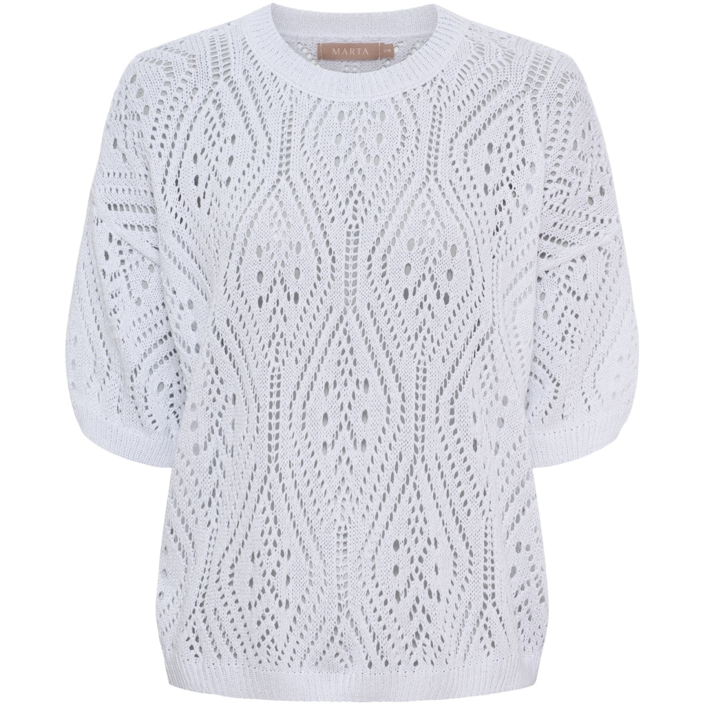 MARTA DU CHATEAU Marta du Chateau dam stickad MdcVina 6592 Knit White