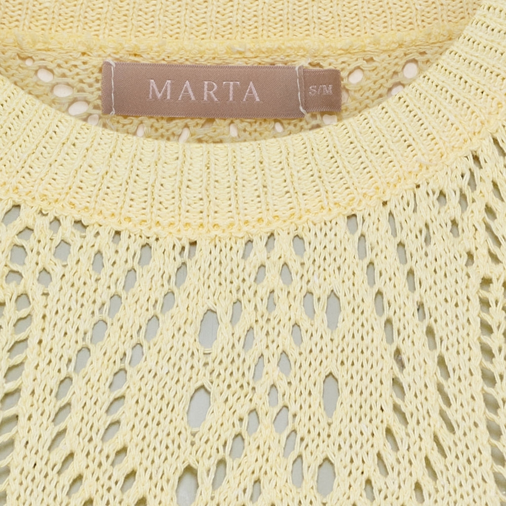 MARTA DU CHATEAU Marta du Chateau dam stickad MdcVina 6592 Knit Yellow